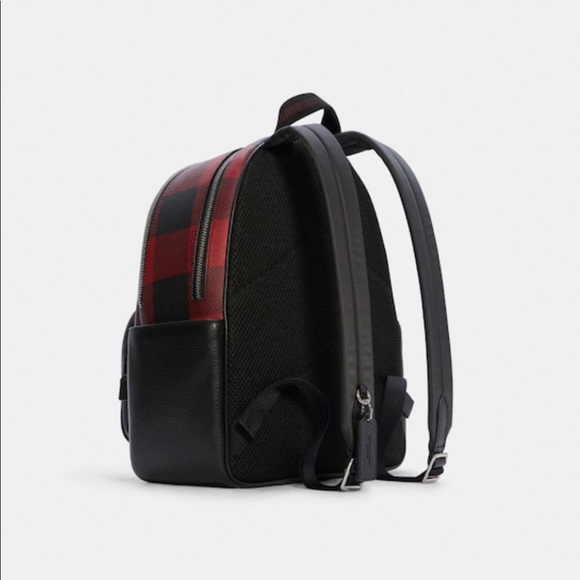 COACH Buffalo Plaid Court Backpack - Picture 15 of 16